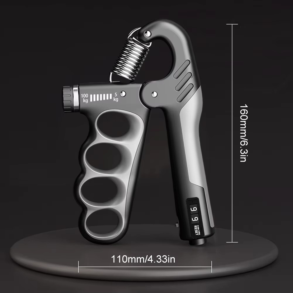 Adjustable Hand Grip Strengthener 5-100Kg with Counter & Ergonomic Design