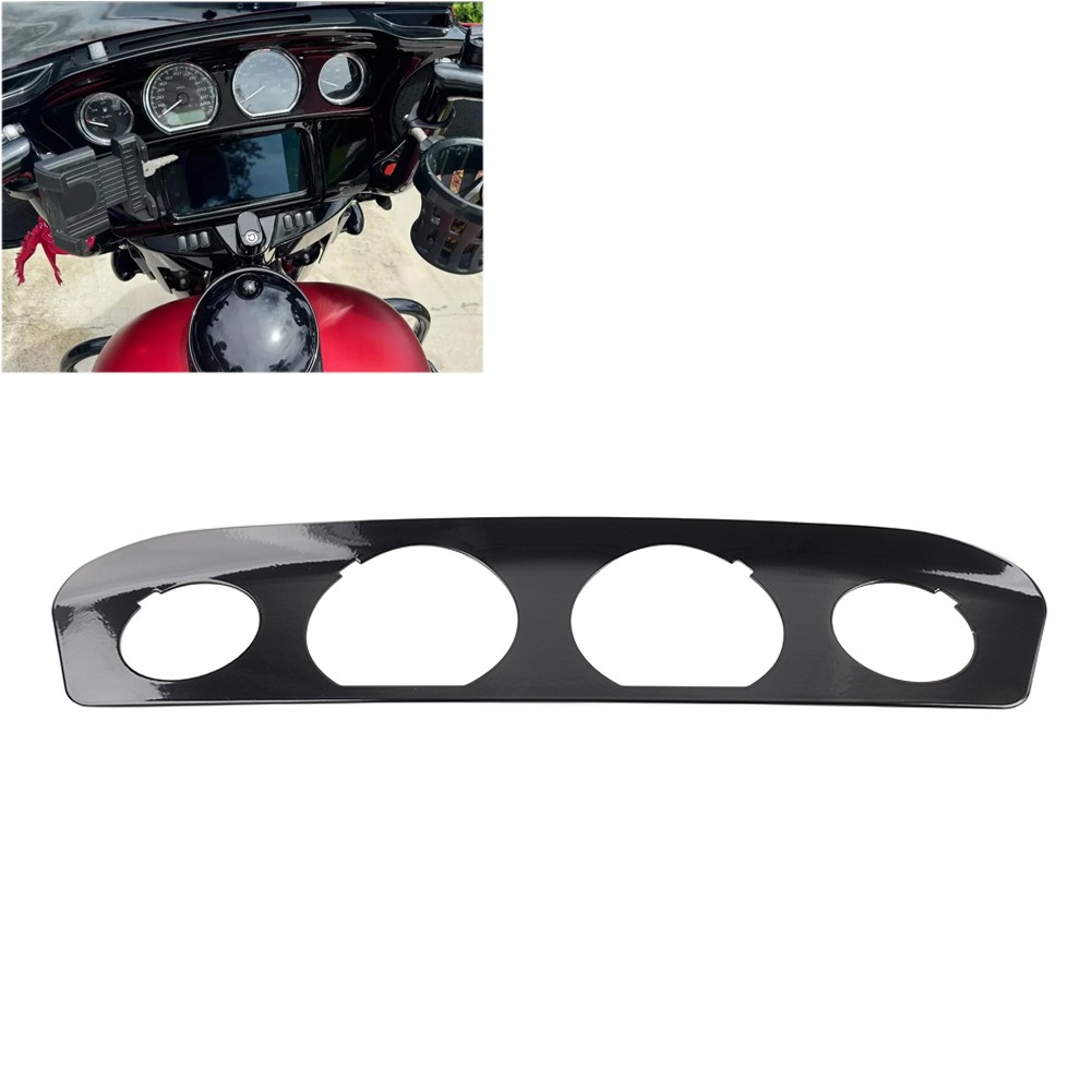 Metal Inner Fairing Gauge Trim Plate For Harley Touring Street Glide 2014-2023