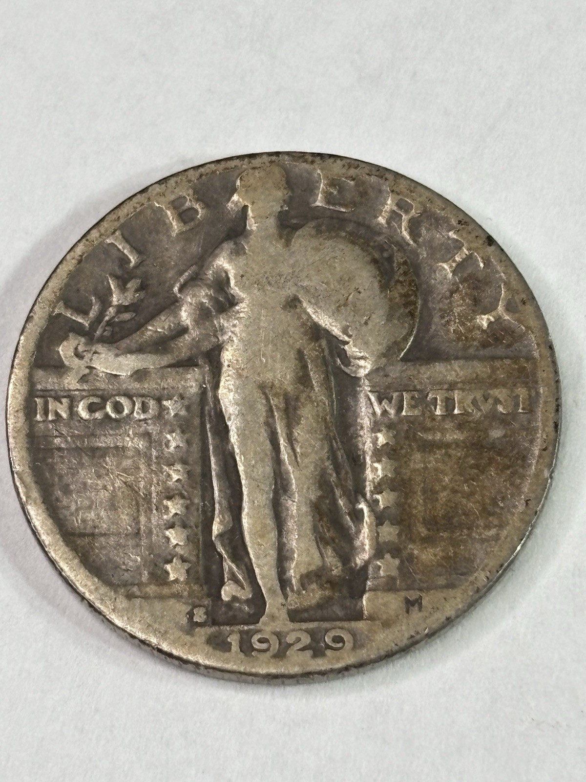 1929-S Standing Liberty Quarter (SLQ) 90% Silver- FREE SHIPPING