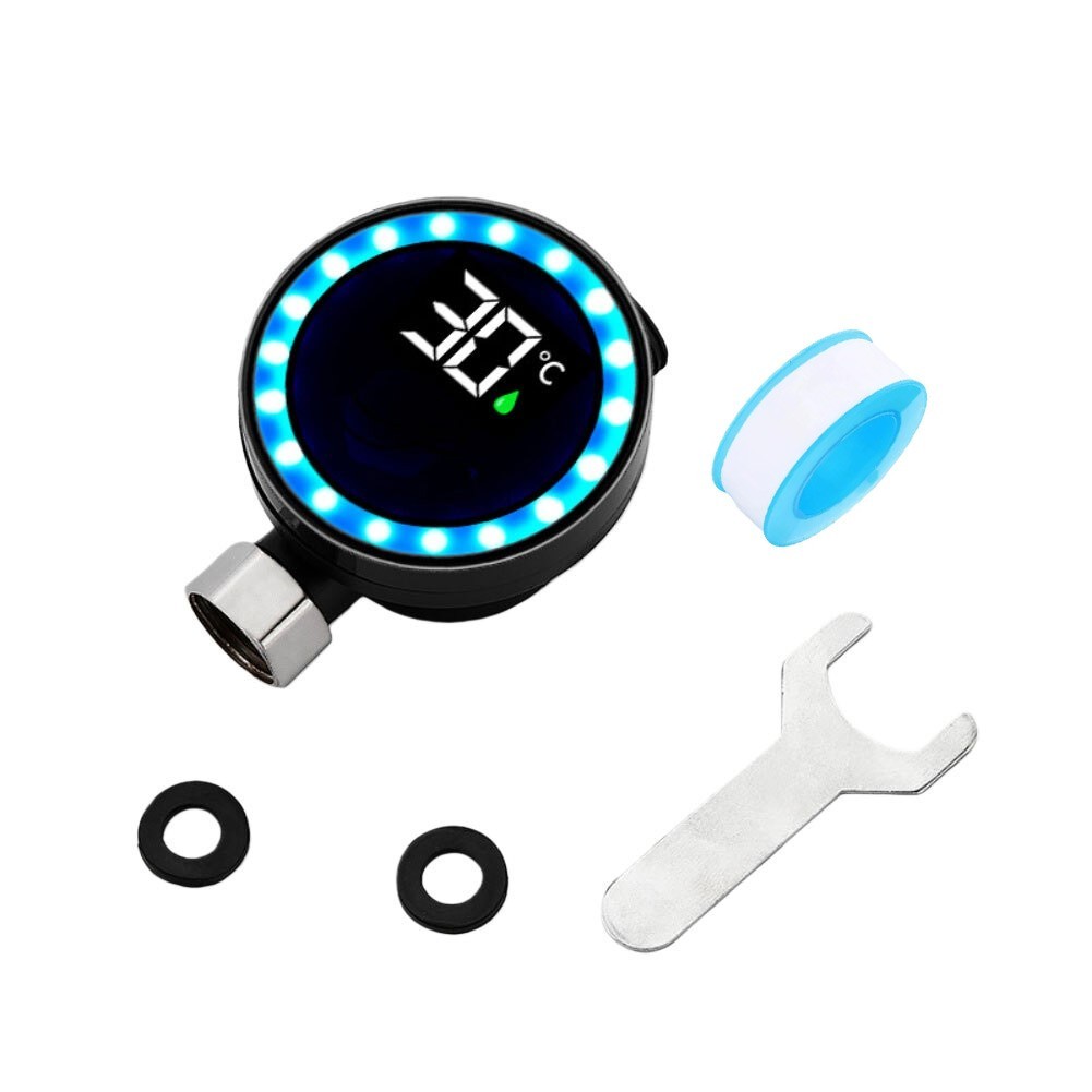 LED Shower Thermometer for Water Safety with Real Time Temperature Display