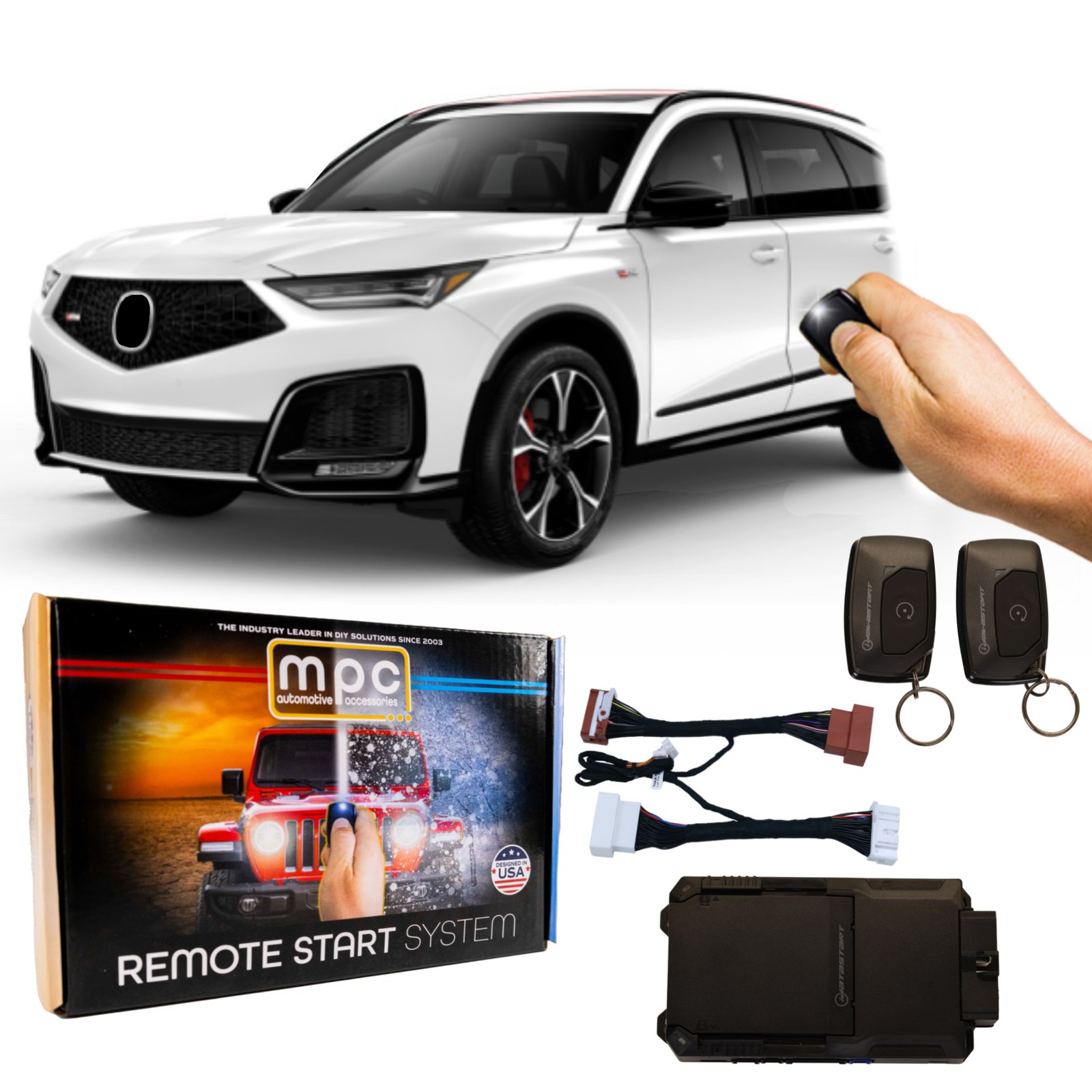 Remote Starter For Acura MDX 2023-2025 | 2x 1-Button Remotes | Plug and Play