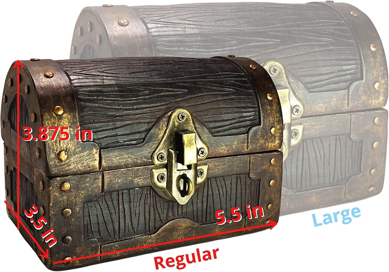 Mimic Dice Chest Storage Box | Holds 4 Polyhedral Sets (Reg) | Mimic Dice Chest