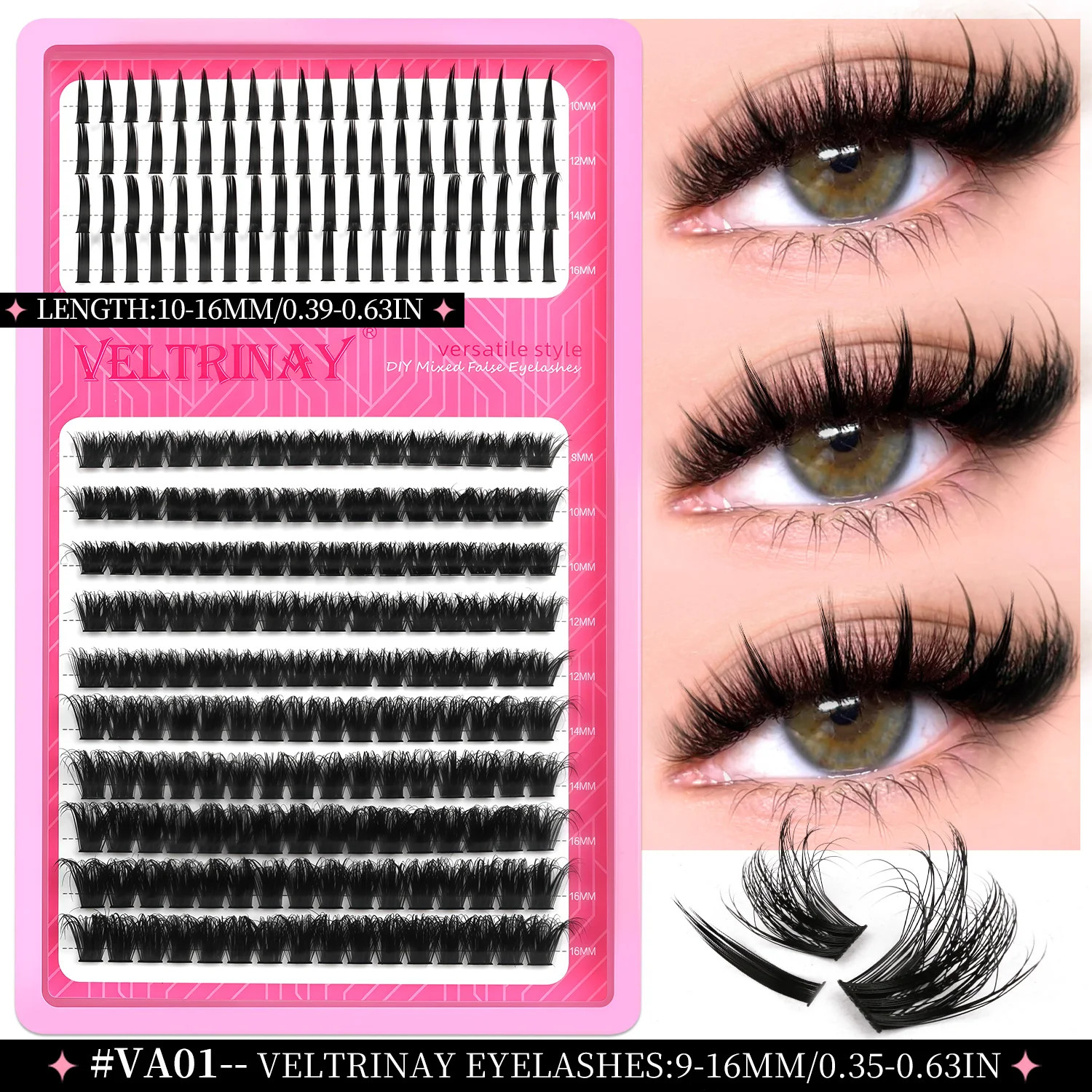 Lash Clusters Spikes Eyelash Clusters Volume Individual Lashes DIY Spi