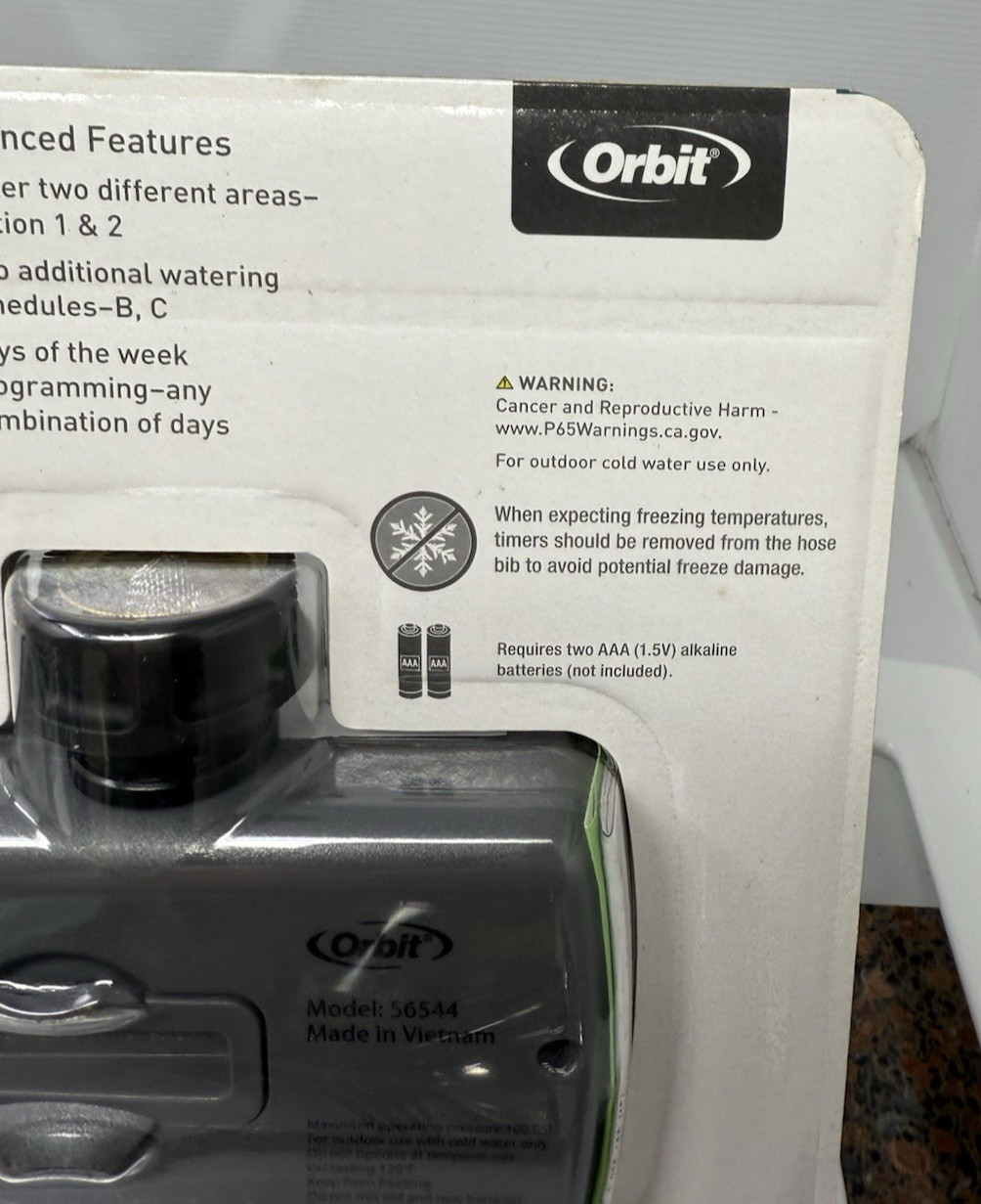 The NEW Orbit Advanced Hose Faucet Timer Programmable 2-Outlet 56544-03 rD