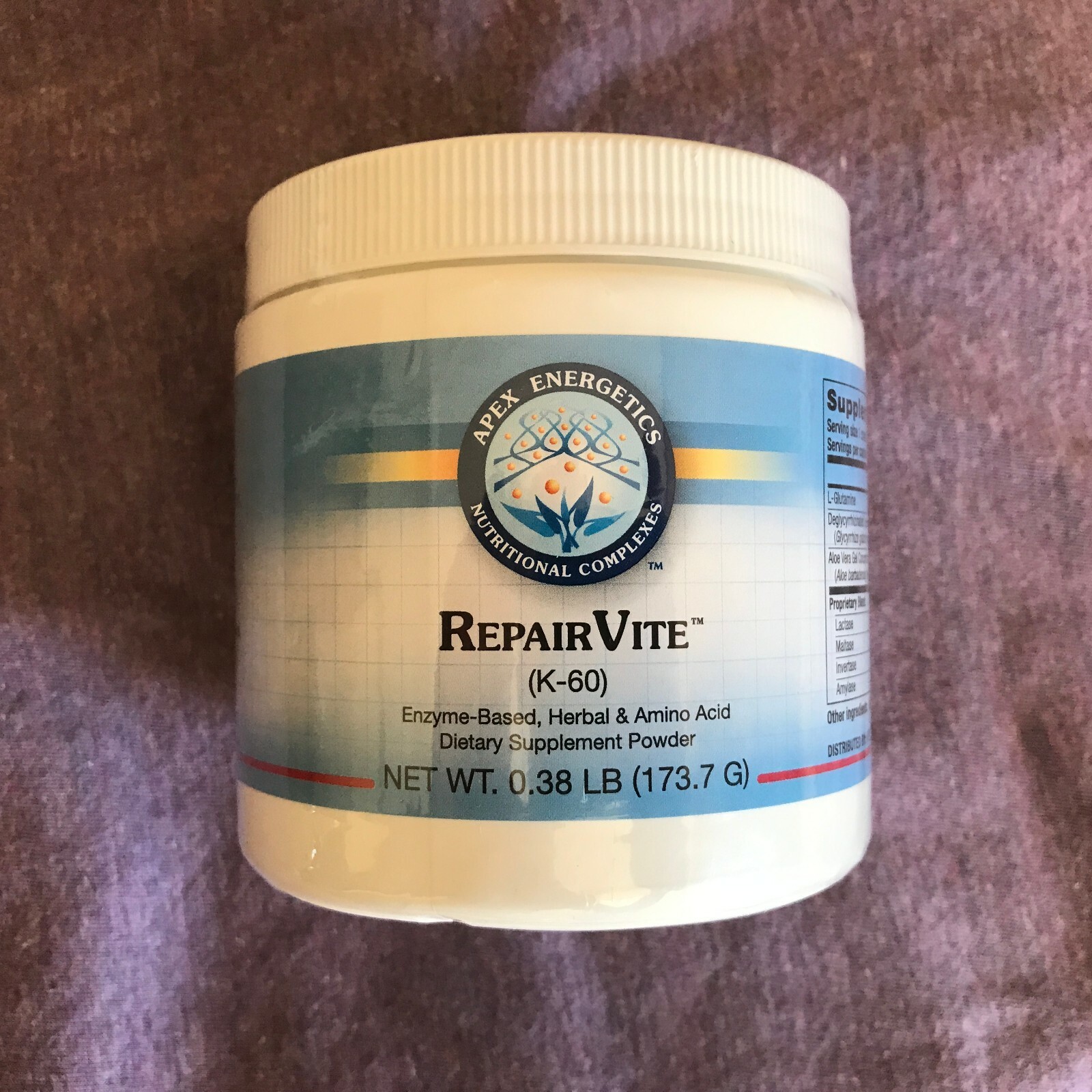 Repairvite K-60 by Apex Energetics - 173.7g New and Sealed! Best by 08/27