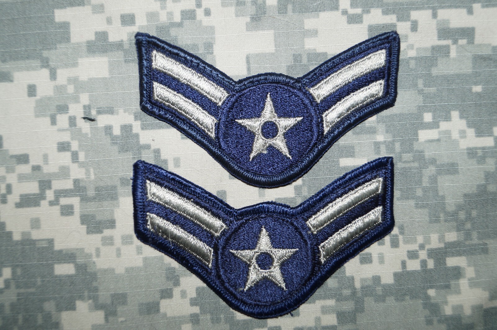 Military Patch US Air Force Dress Color Pre'91 Airman First Class/A1C Rank MALE