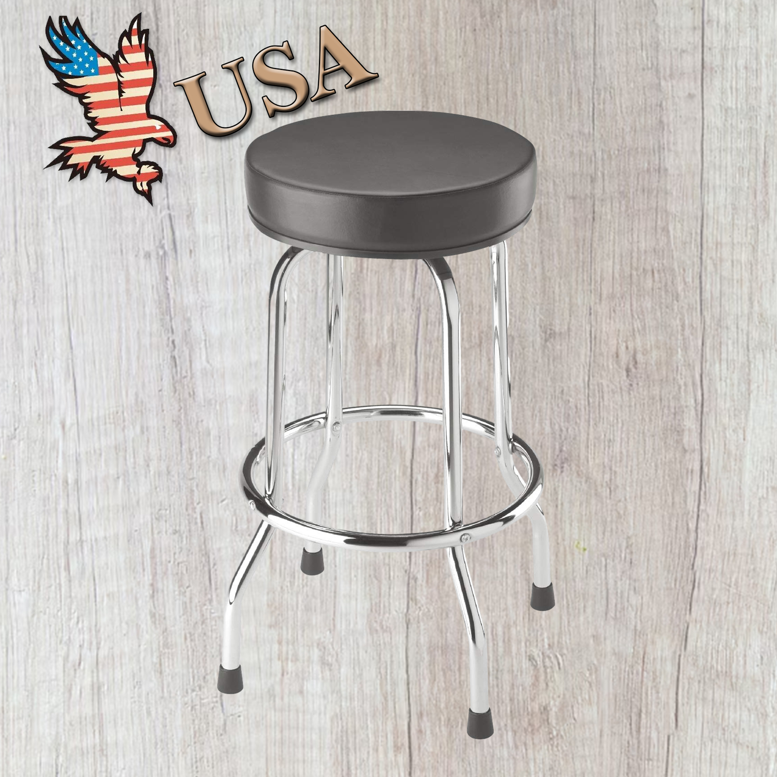 BIG RED 18.5" Swivel Bar Stool Padded Garage/Shop Seat, 28.74" Tall, Torin