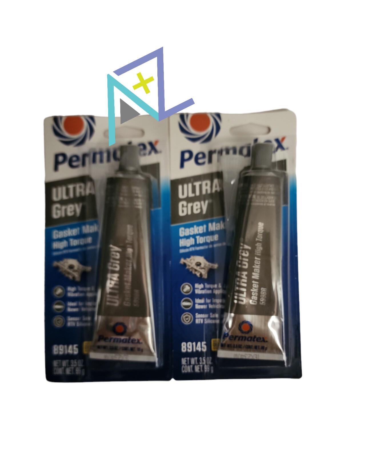 2PK- Ultra Grey Gasket Maker High Torque 599BR 3.5oz