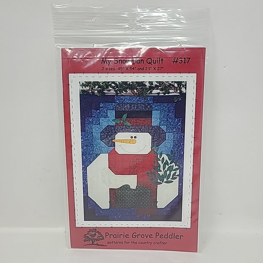 Prairie Grove Peddler My Snowman Quilt Winter Baby Quilt & Wall Hanging Pattern
