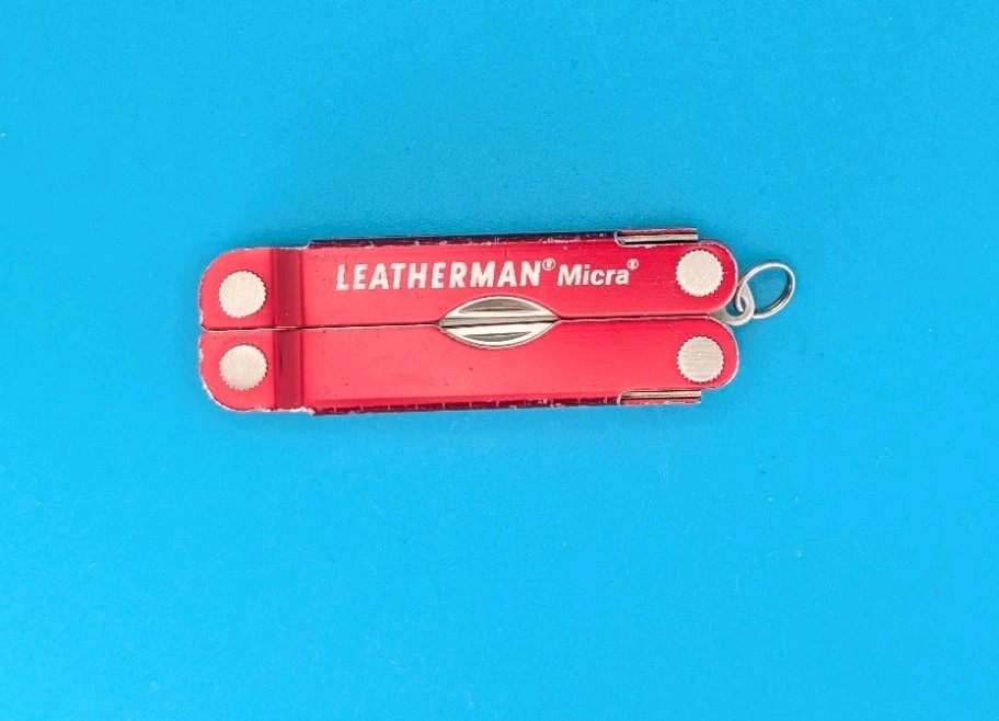 Leatherman Micra Multi-Tool, Knife, Scissors, Key Ring, Red!