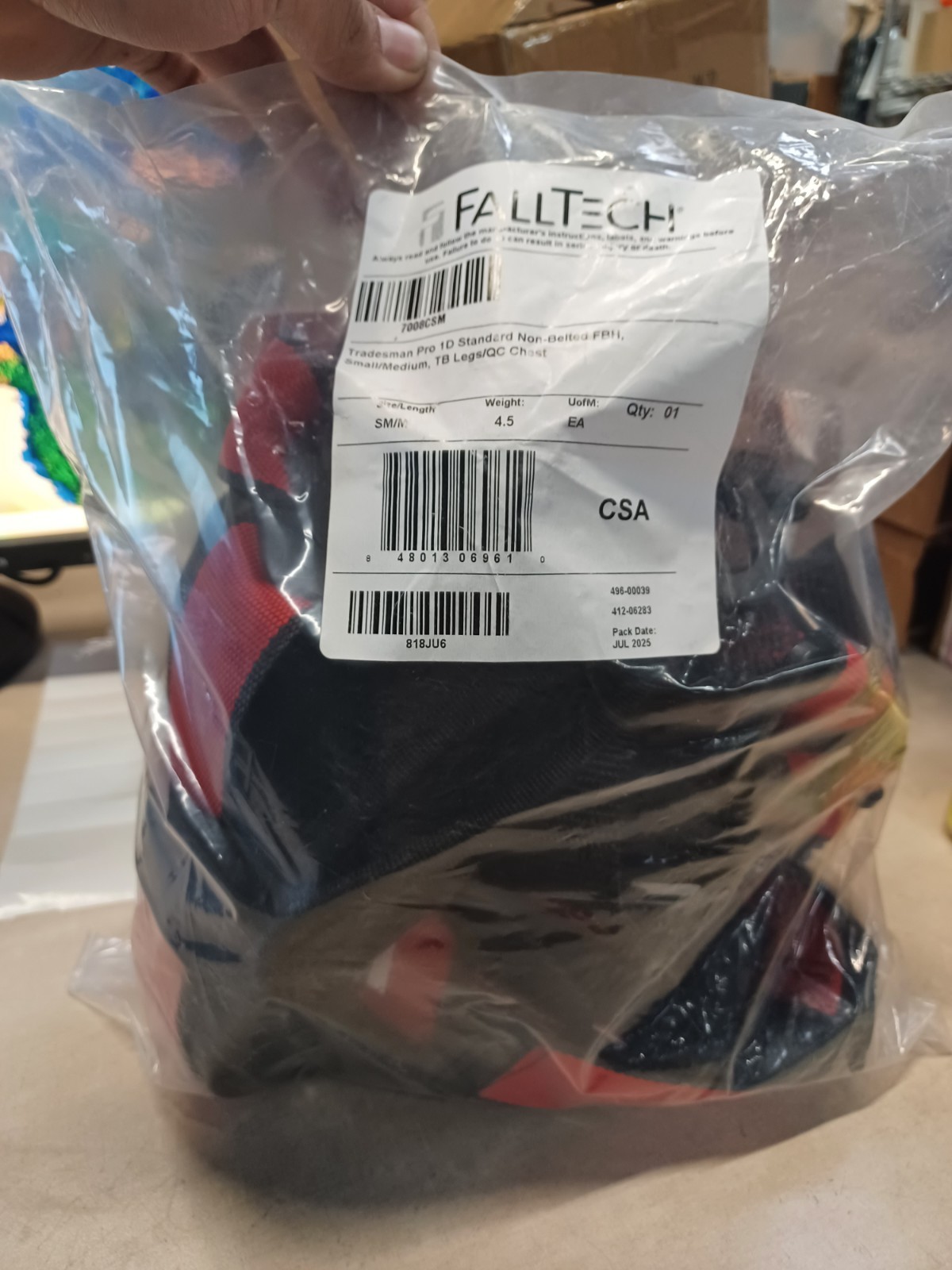 FallTech Tradesman Pro Standard Non-belted Harness - Small - 7008CSM SEALED