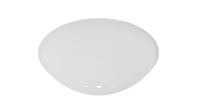 Frosted Tea Stain Glass Ceiling Fan Light Replacement Shade Bowl 12 in