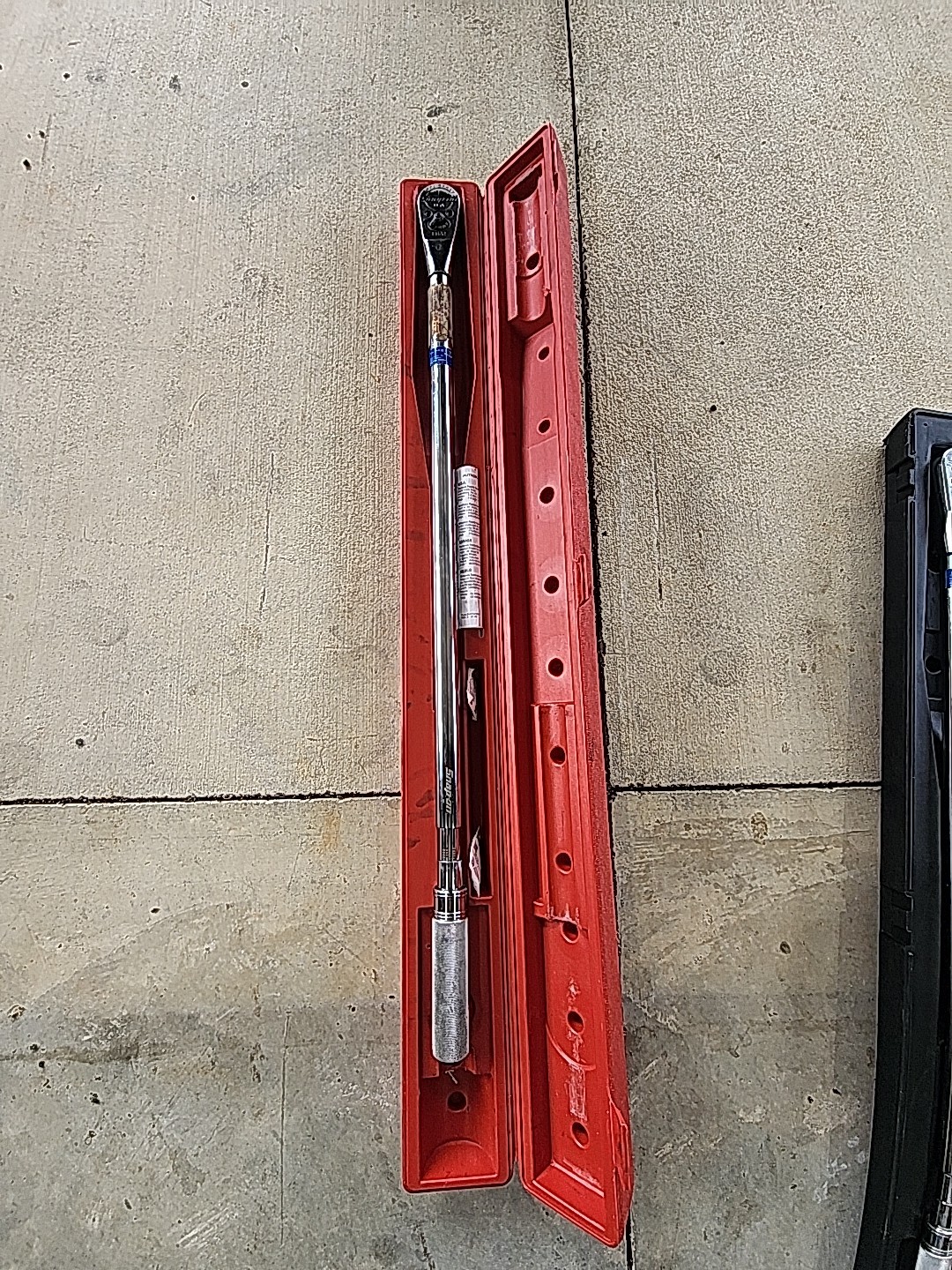 SNAP ON QD4R600 TORQUE WRENCH 100-600FT LBS WITH CASE