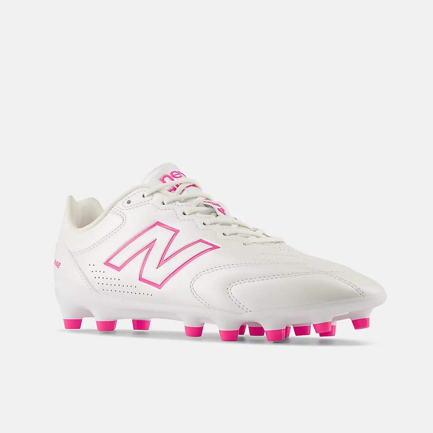 New Balance Soccer Cleats 442 Team HG / AG V3 U43H60L 4E Sea Salt / Pink