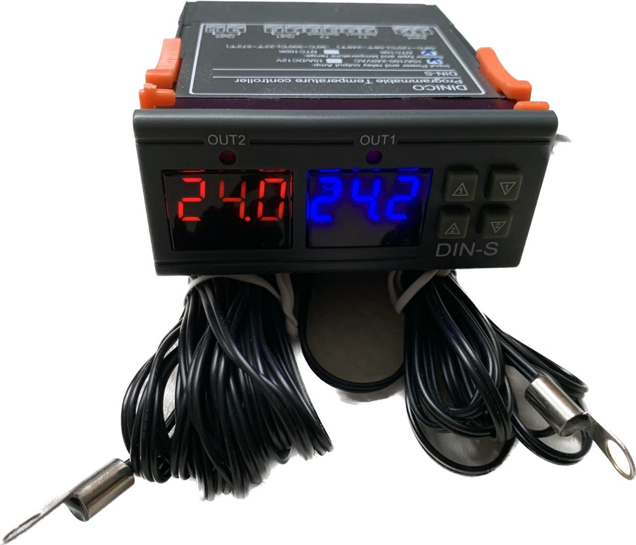 12V Differential Temperature Controller Water Heater Solar Panel Pump 2 Sensor