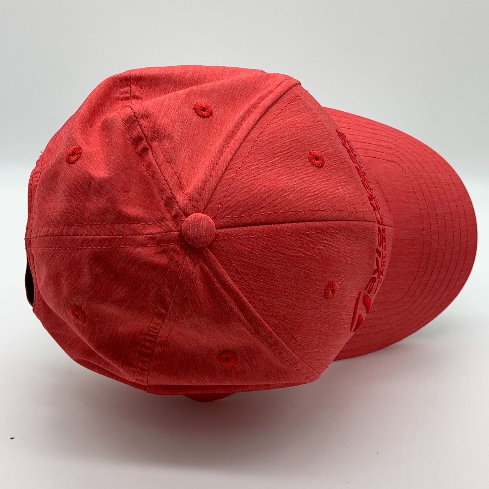 Taylor Made Golf Hat Cap Adjustable Red Creased Front Driving Range