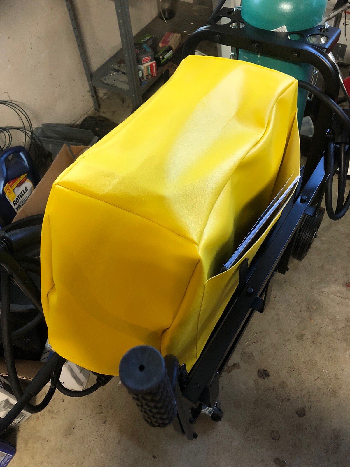Welder COVER YELLOW DELUXE Esab Rebel EMP 210  Welder Cover w/ SIDE POCKET Vinyl