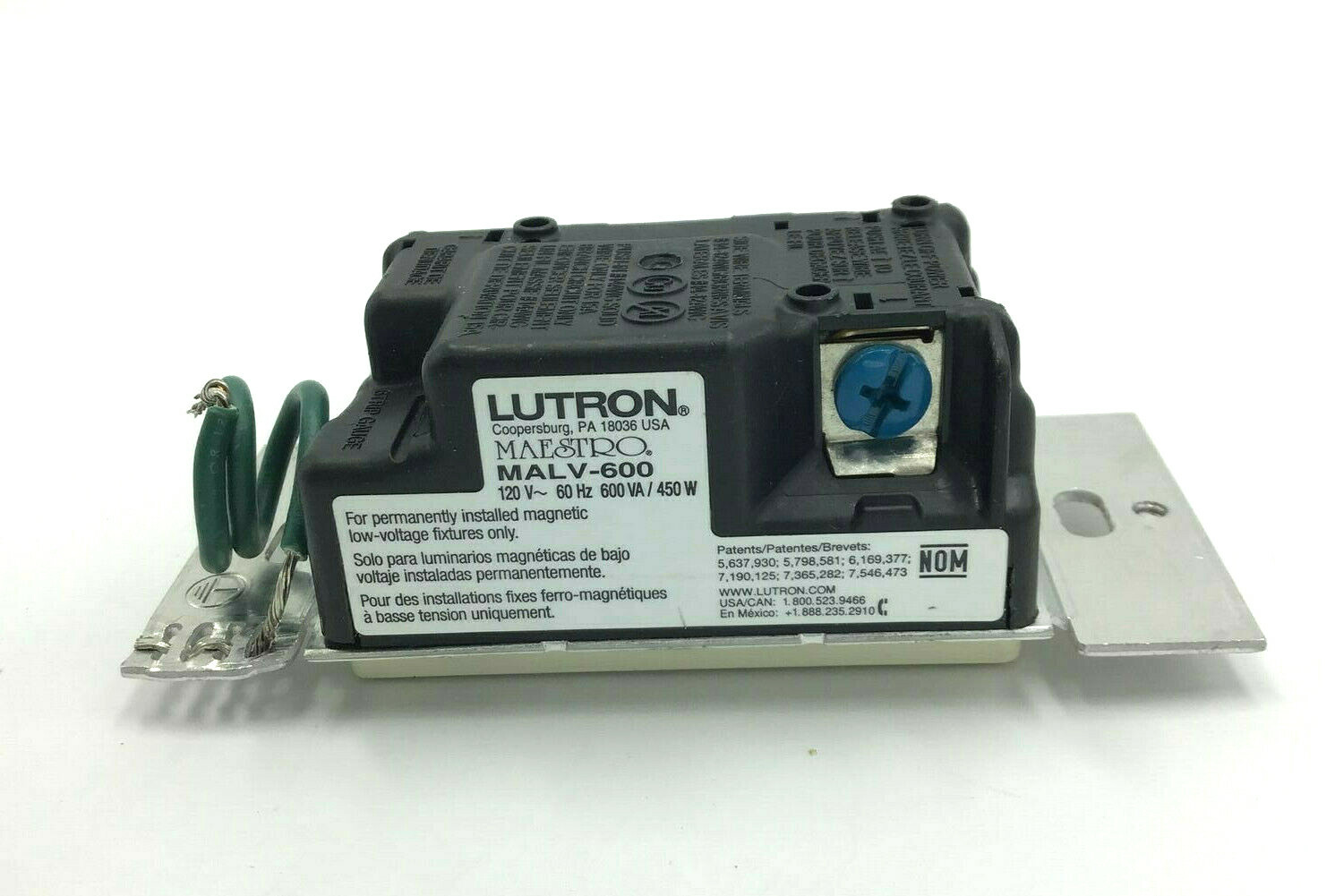 Lutron Maestro MALV-600-LA (Light Almond) Dimmer