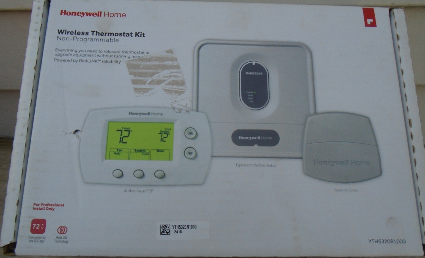NEW Honeywell RedLINK FocusPro Wireless Thermostat Kit YTH5320R1000