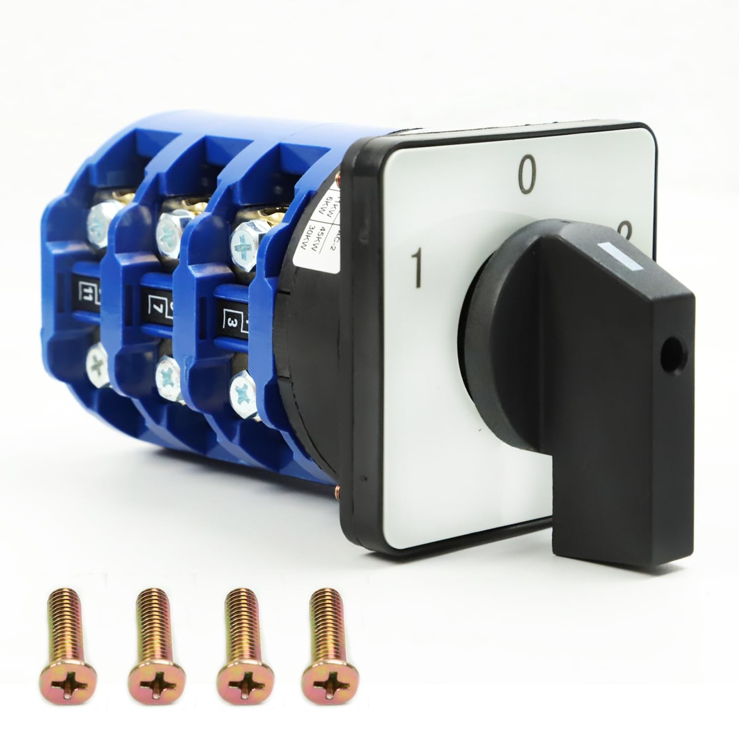 Universal Rotary Changeover Switch 690V 125A 3 Position 3 Phase Changeover Cam