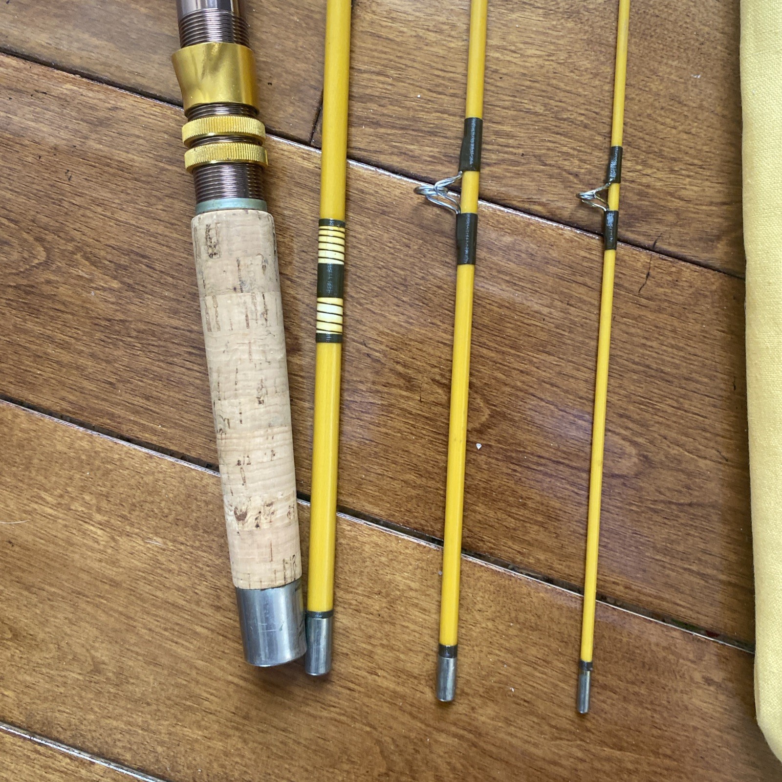 Vtg EAGLE CLAW Wright McGill TRAILMASTER M4TMS 6 1/2 ft Spin Fly Rod w/bag&case
