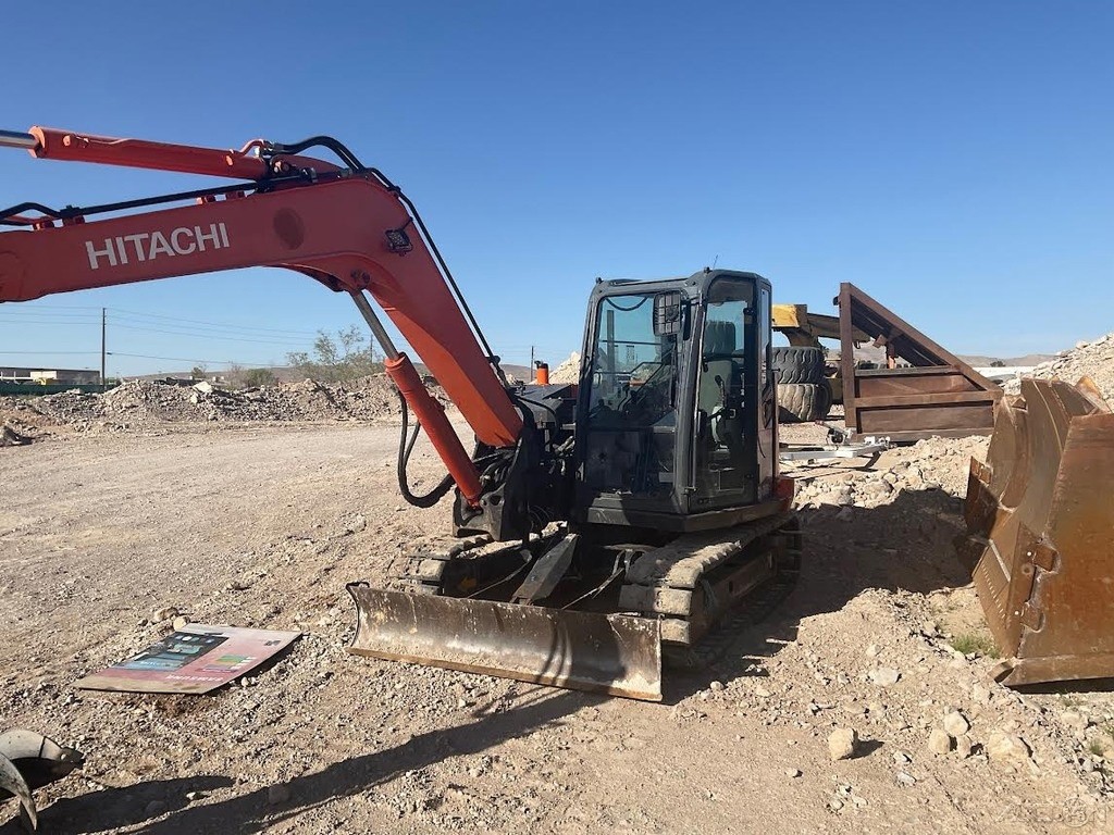 2015 Hitachi ZX85USB-5N Excavator 4,433 Hrs EROPS Heat/AC Stock#343278