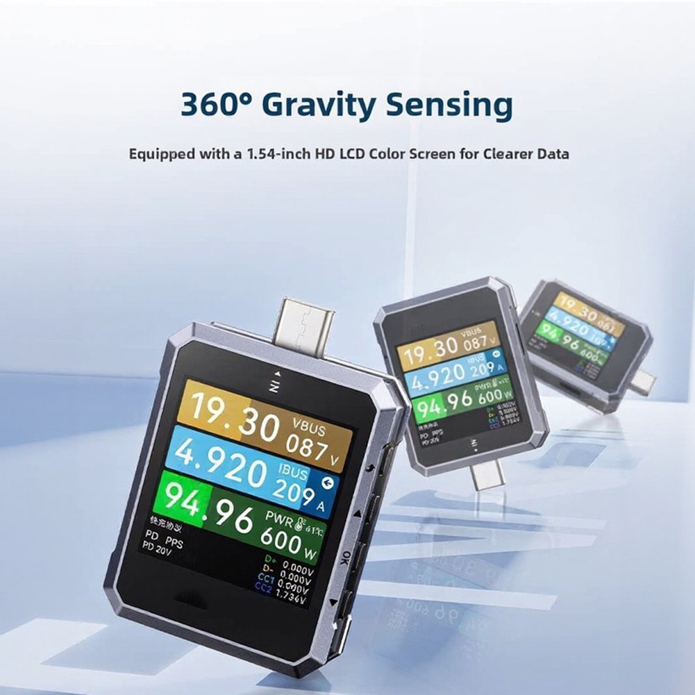 240W USB-C for pd 3.1 Power Analyzer for Battery Capacity Calculation Testing