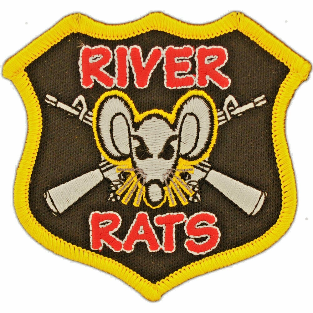 VIETNAM RIVER RATS Embroidered Shoulder Patch 3" (0016)