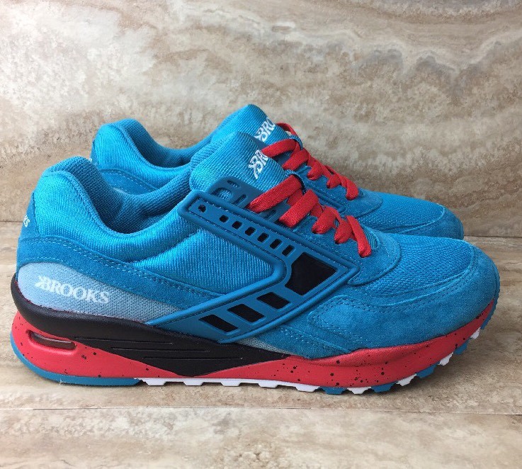 Brooks Heritage City Regent Sneakers Running Shoes Blue Red White