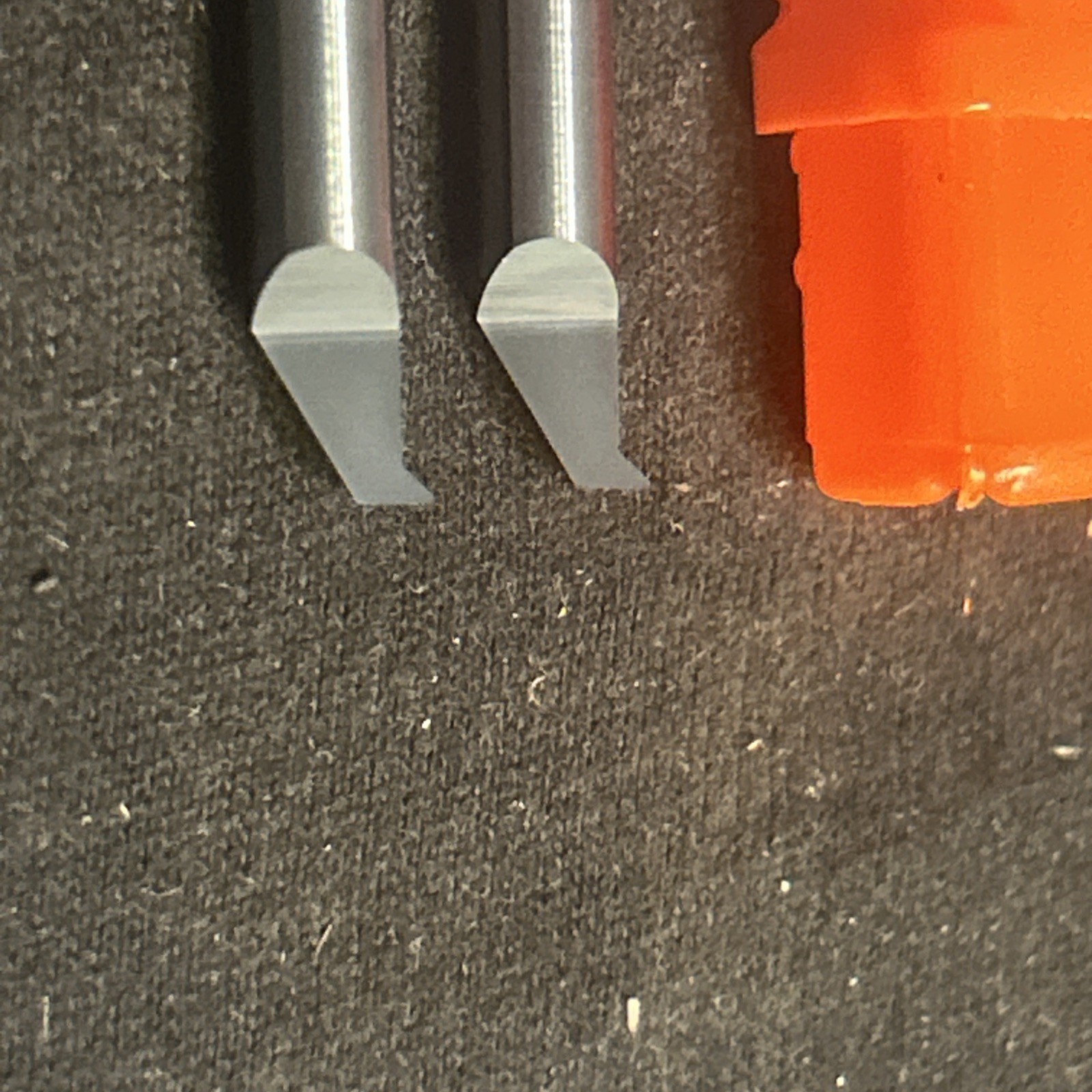 2, Micro 100 Carbide Quick Change ID Back 45° Chamfer Bars .25” Shank 1” Reach