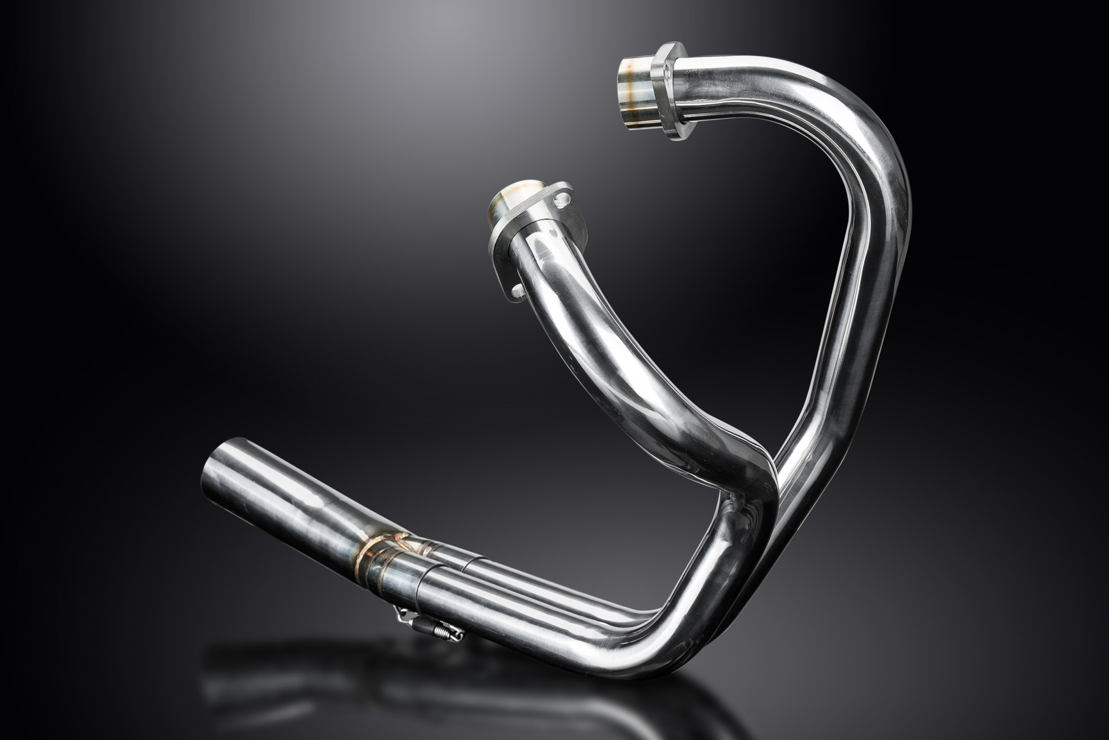 Yamaha XS650SE 1978-1985 Delkevic Stainless 2-1 Exhaust Headers Downpipes
