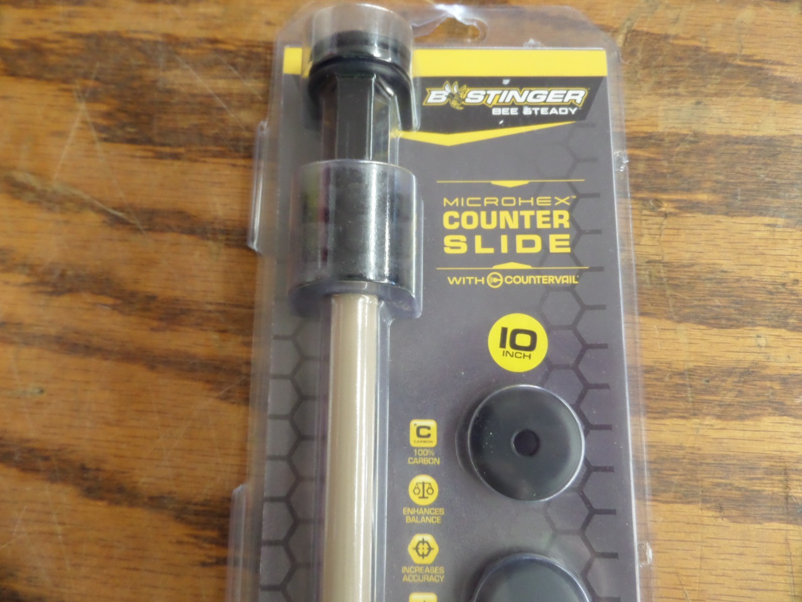 Bee Stinger MicroHex 10" Counter Slide Stabilizer w/countervail TAN