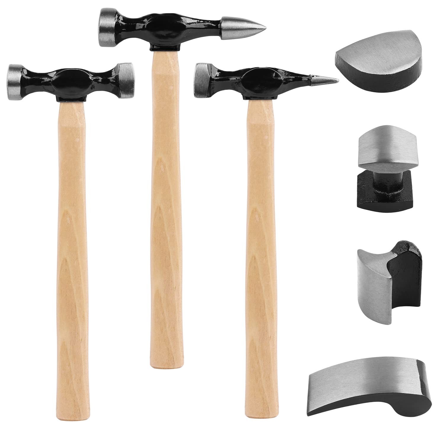 SWANLAKE 7 Piece Auto Body Repair Kit, Tools, 7PCS Standard Hammer