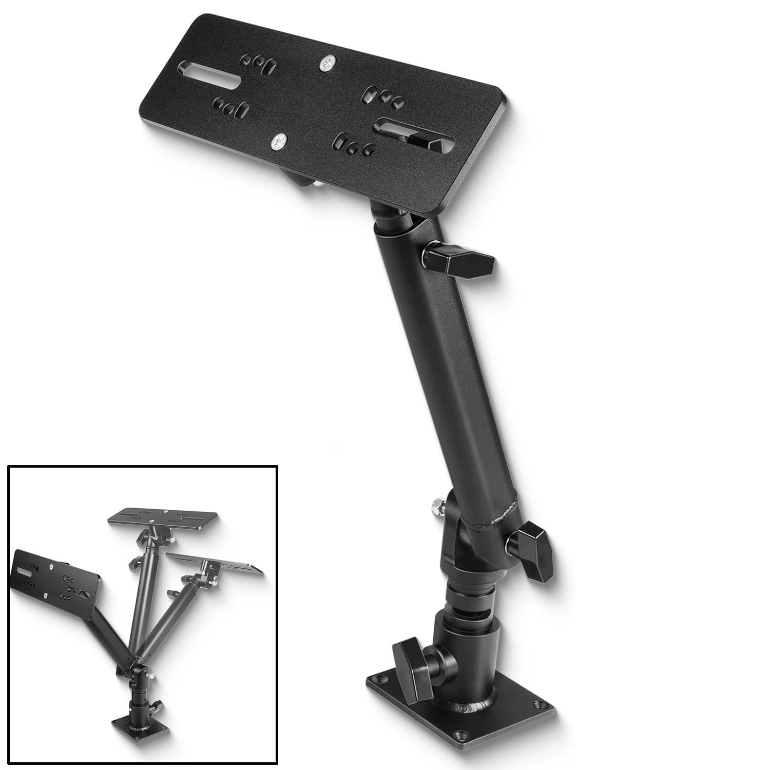 Single Monitor Mount,Fish Finder Bracket,Anodized Aluminum 350 Degree Fits Most