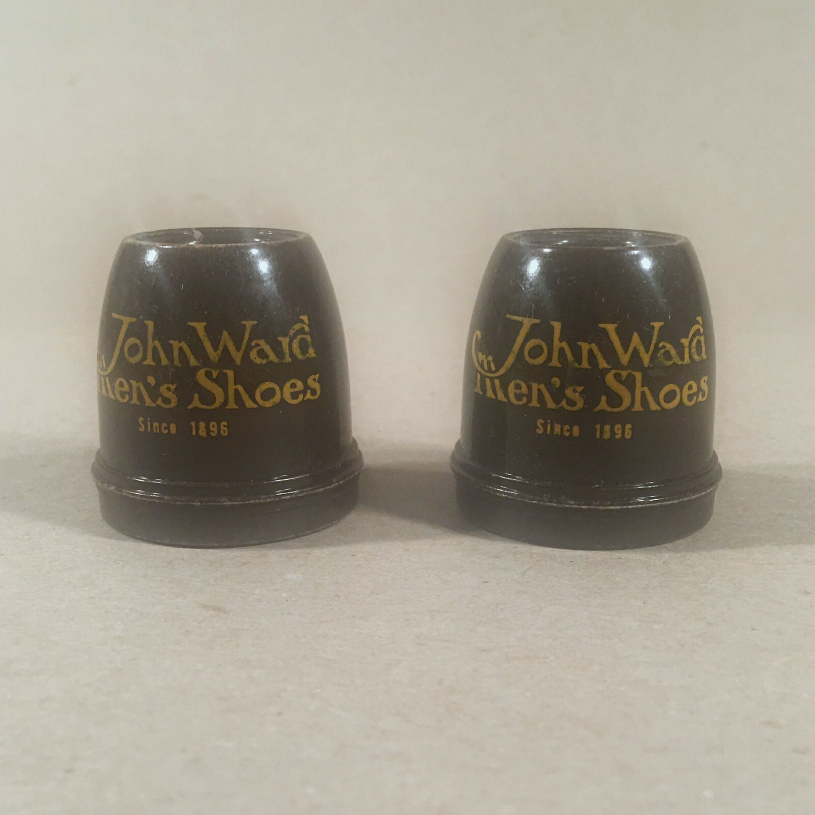 c.1940s? JOHN WARD MEN'S SHOES Mechanical Bakelite Advertising Bottle Cappers