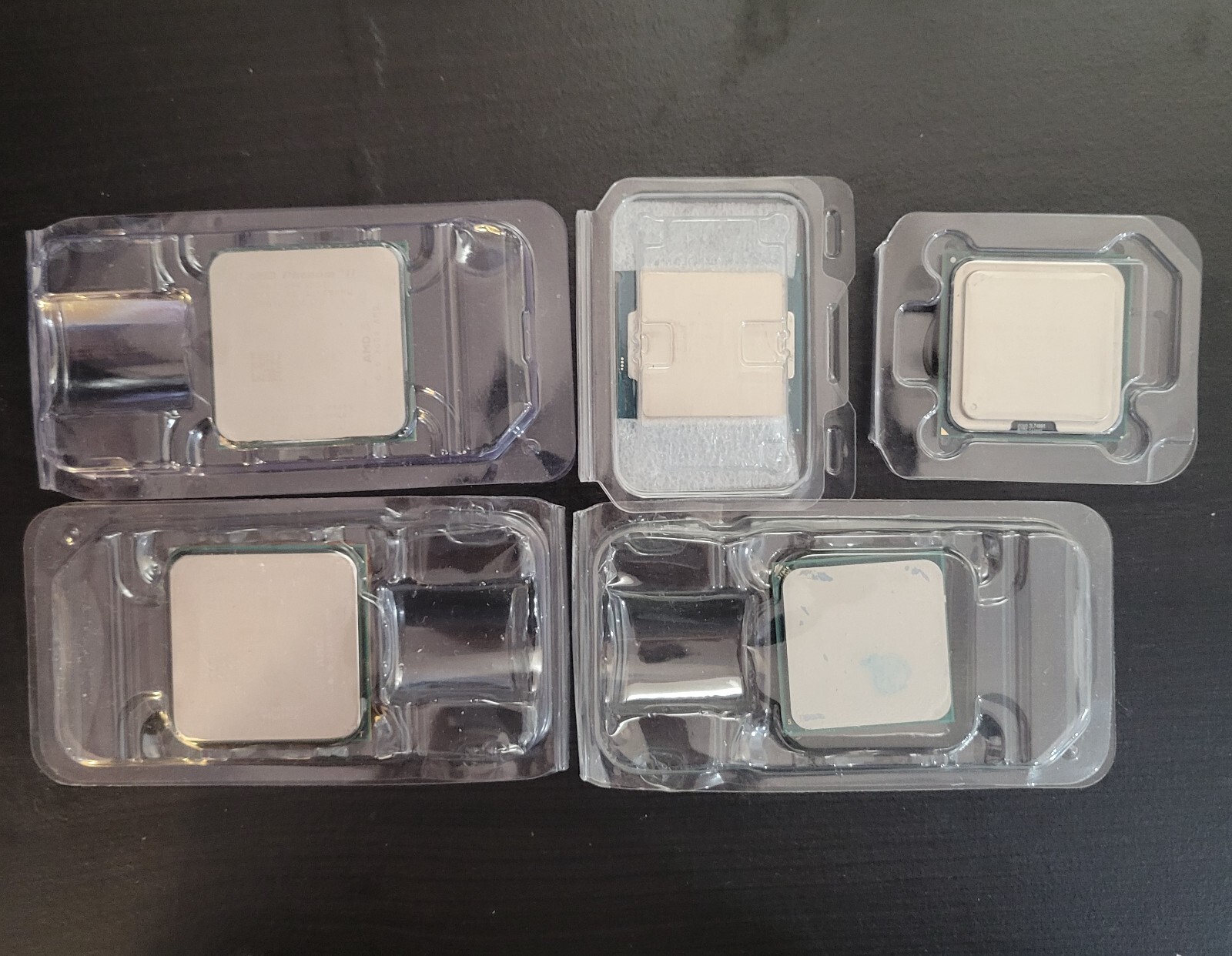 Lot of 5 AMD and Intel Processors: { Older }