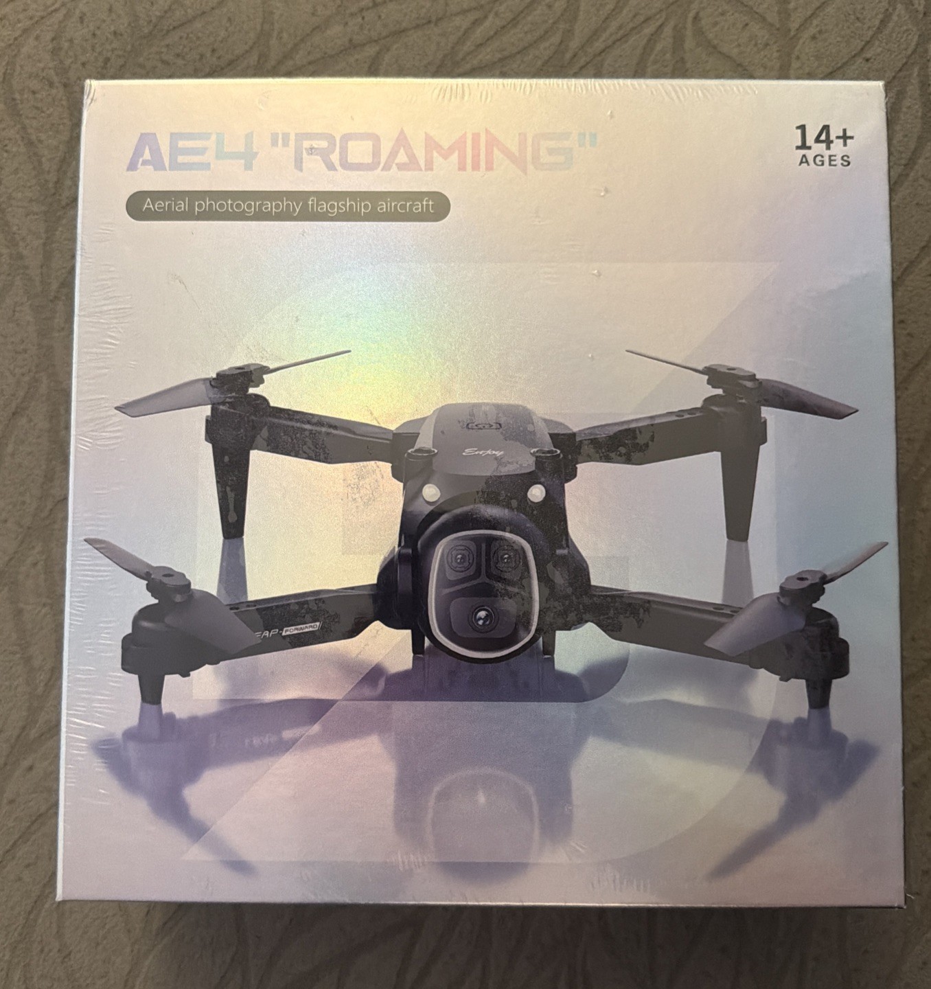 AE4 Roaming Aerial Photography Drone with Remote Controller Grey/Black Sealed