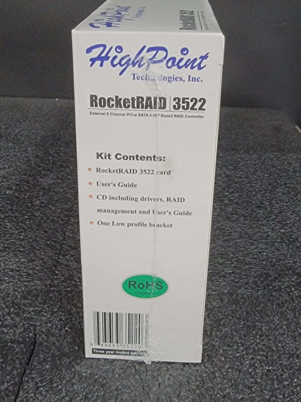 HighPoint RocketRAID 3522 External 8 Channel PCI-e SATA II IOP RAID Controller