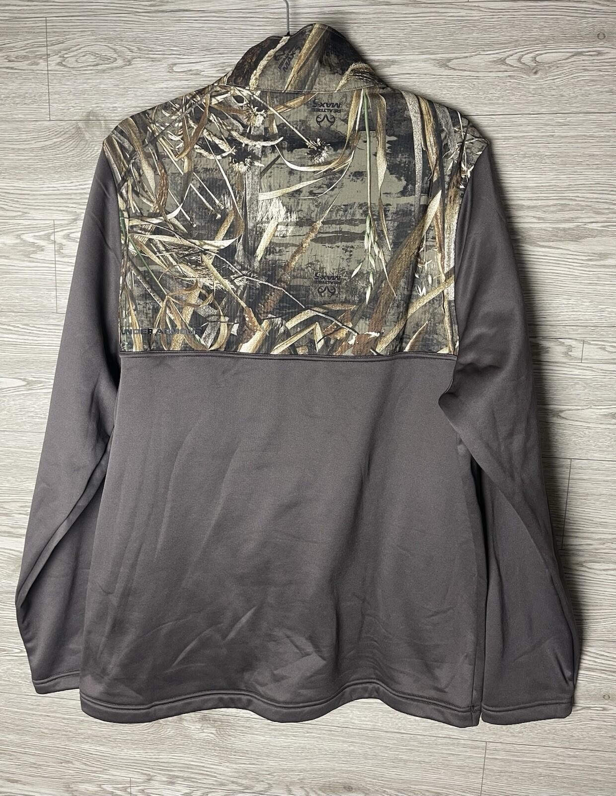 Under Armour 1/4 Zip Pullover Shirt Men's L Realtree