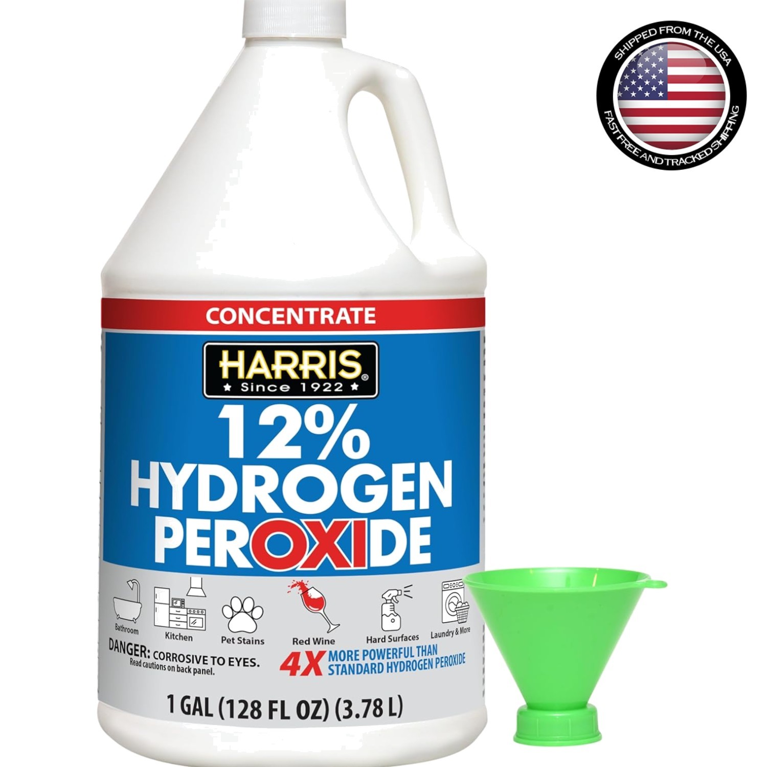 Multipurpose 128oz Hydrogen Peroxide – Unscented Cleaning Power for Any Surface