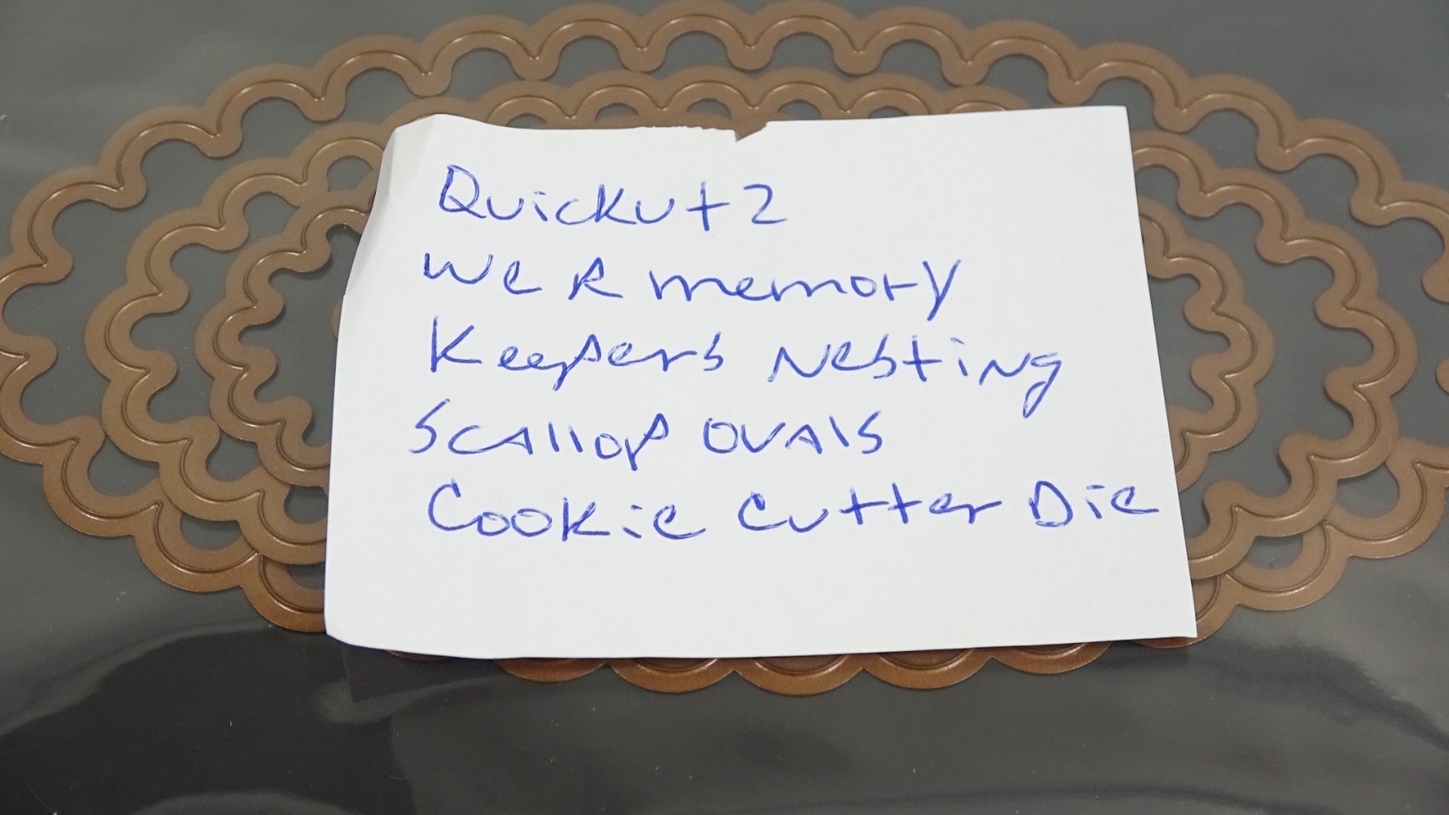 Quickutz We R Memory Keepers Nesting Scallop Ovals Cookie Cutter Die Set