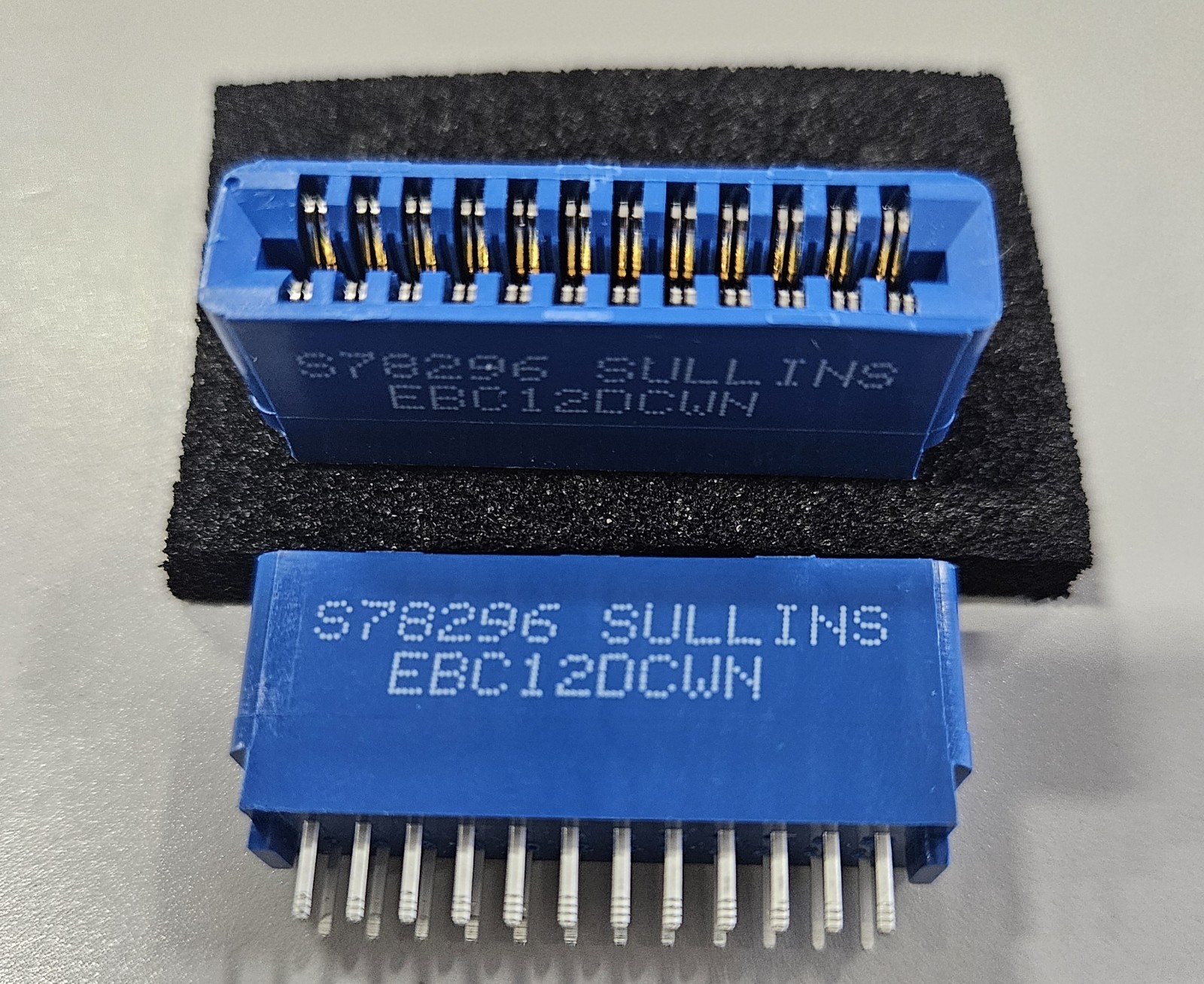 1 Lot Of 3 Pcs SULLINS EBC12DCWN 24 CONTACTS Card Edge Connector NOS (6556)