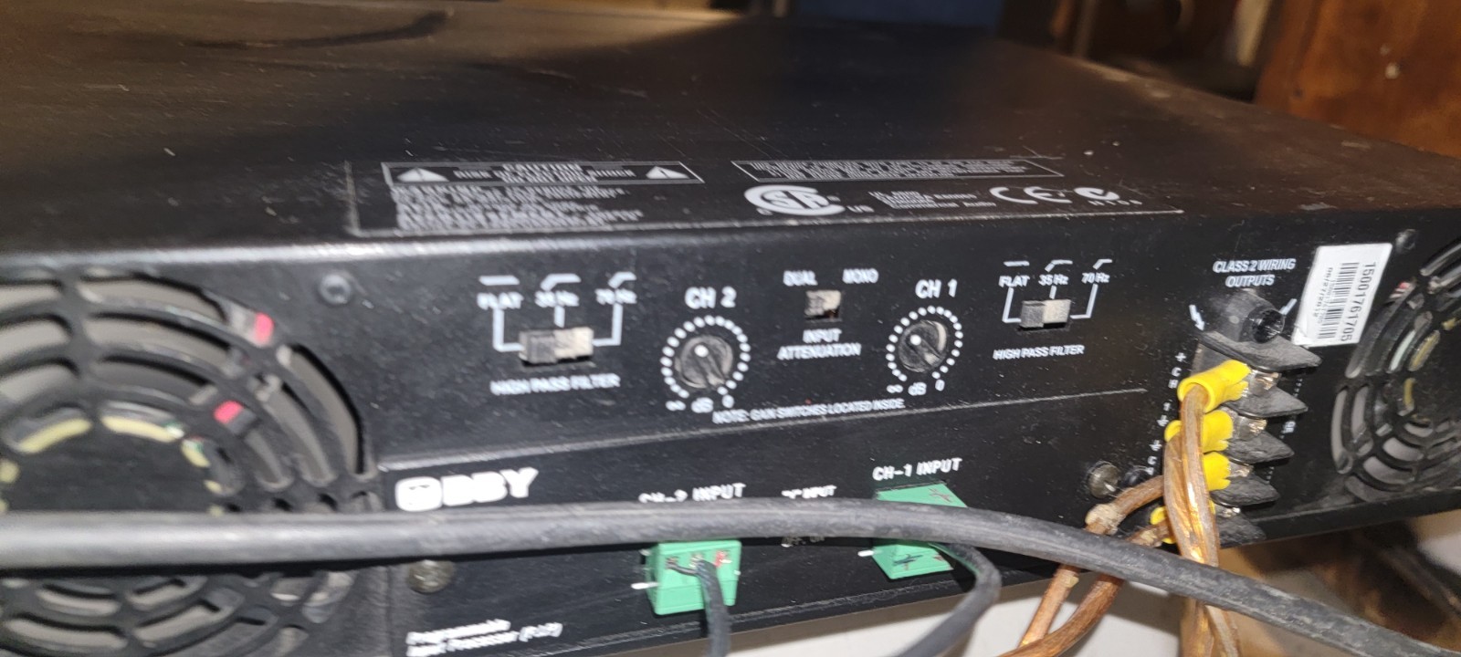 Crown CTs 1200 2-Channel Power Amplifier. Fully Tested. Runs Perfect.Low Usage.