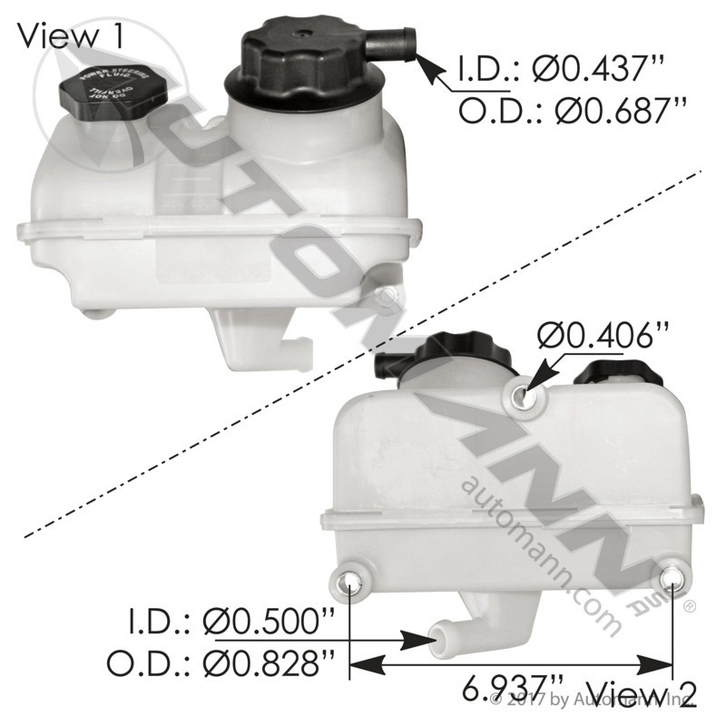 AUTOMANN 575.1077 - Power Steering Reservoir Freightliner A1417924000