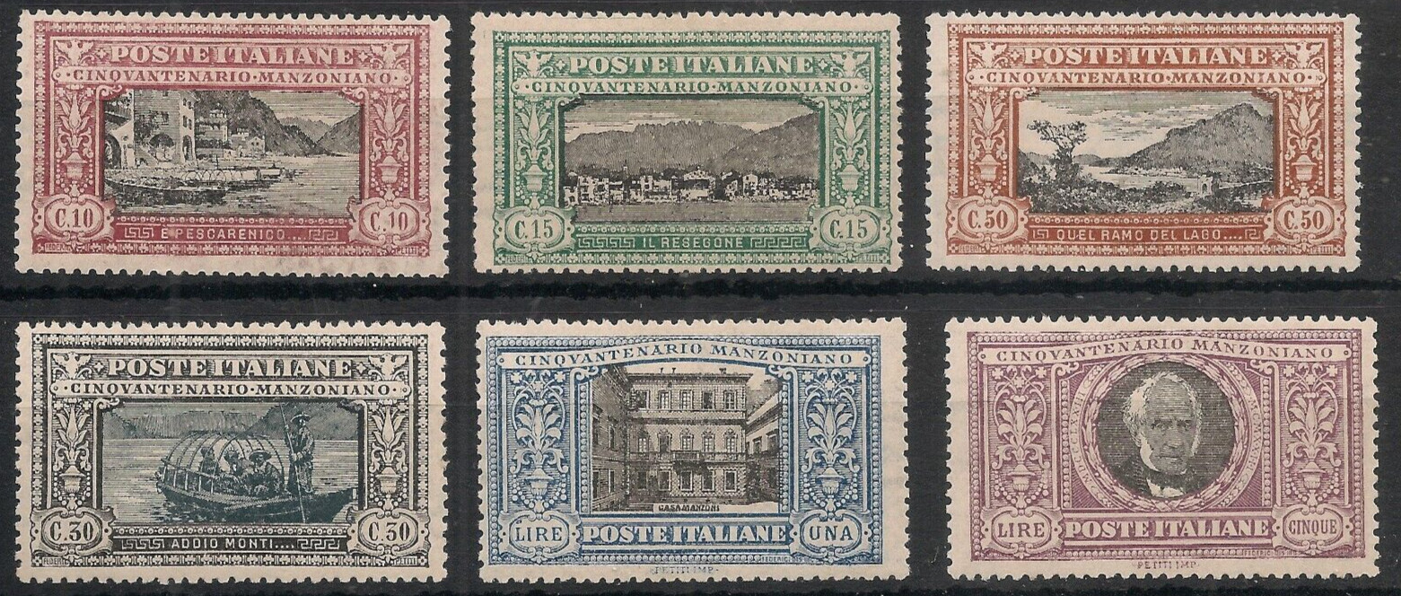 Italy 1923 Manzoni Set Superb Mint Hinged