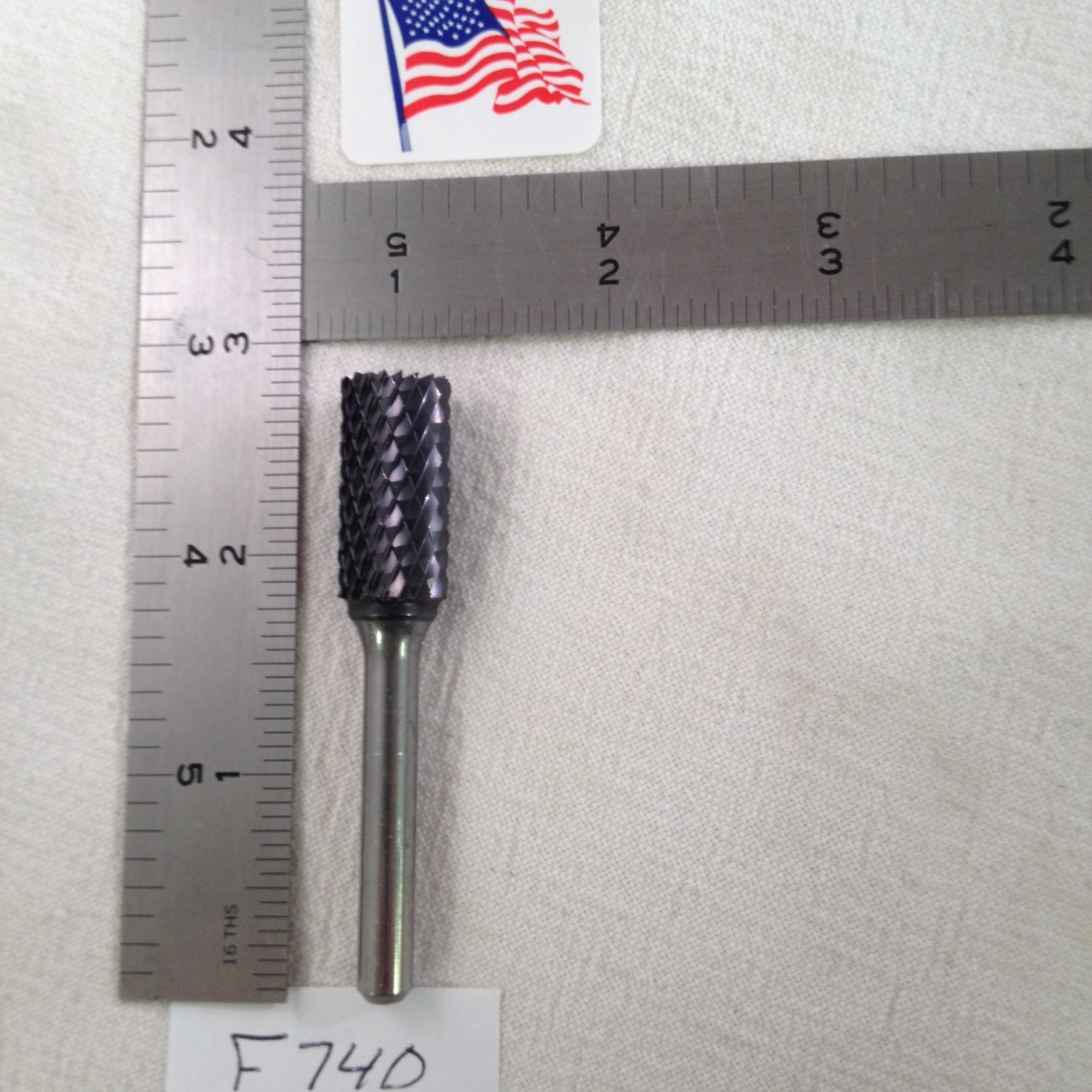 1 NEW FALCON / SGS 1/4" SHANK CARBIDE BURR SB-5 AGGRESSIVE CUT END CUT (F740)