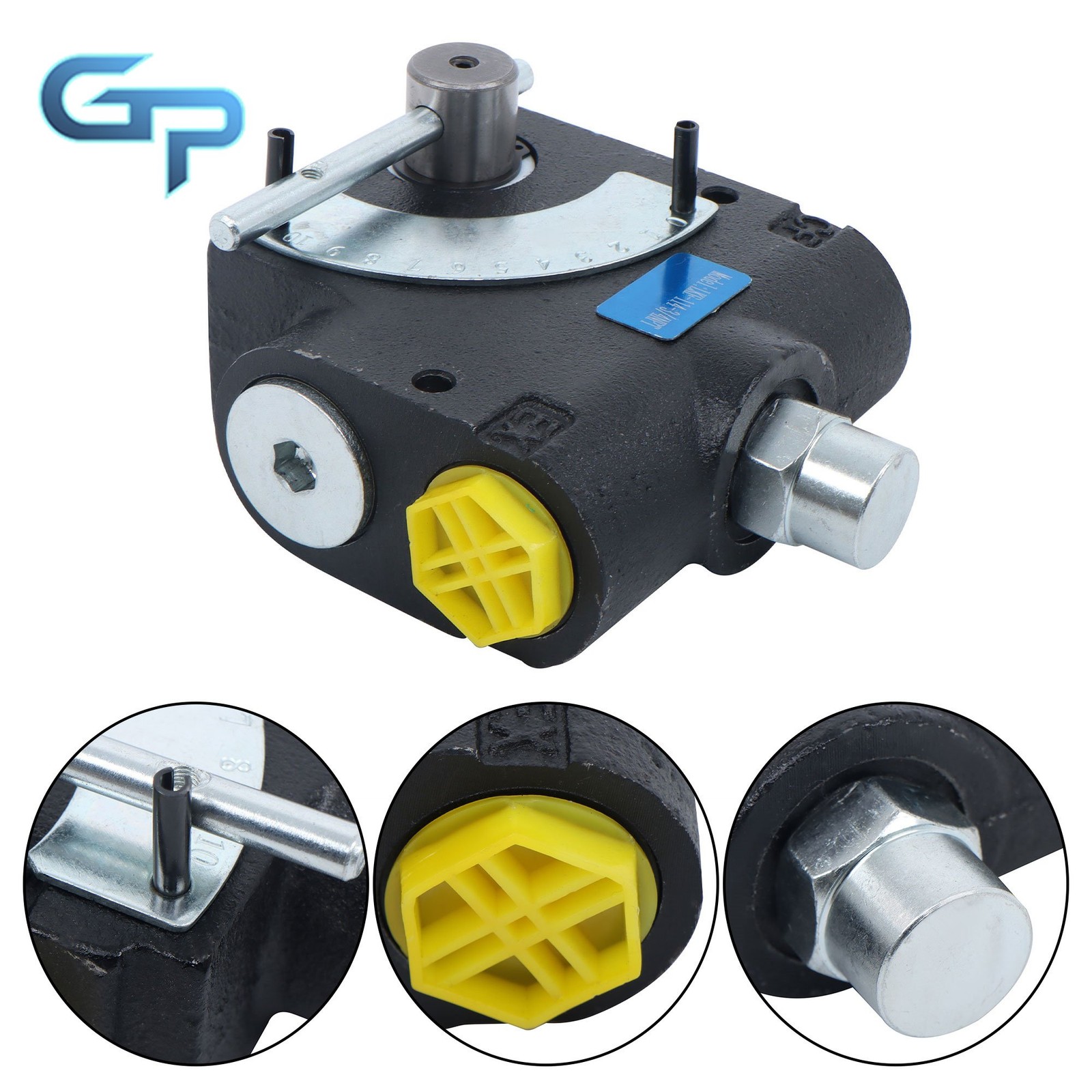 0-30GPM 3/4" NPT Hydraulic Adjustable Variable Flow Control Valve w/ Relief