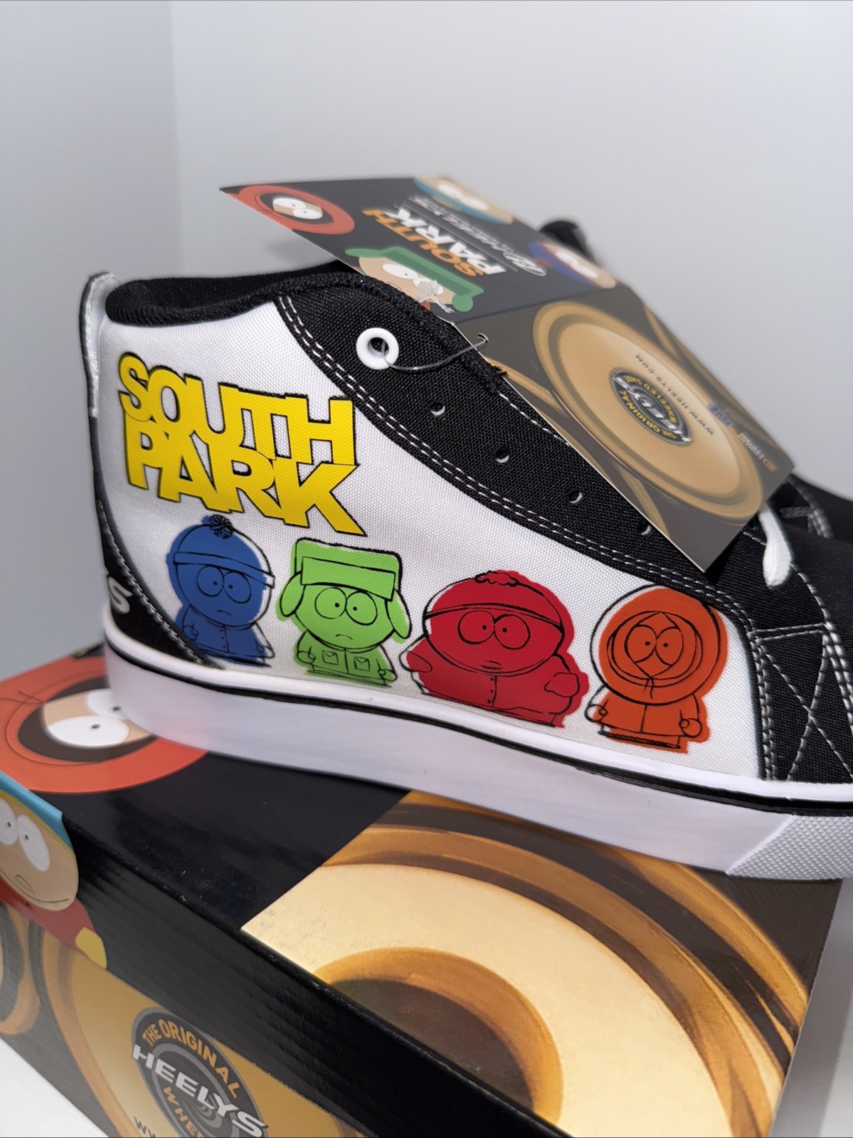 Heelys South Park Racer Mid Shoes Men's Size 10 Wheels & Tool Included NEW Box