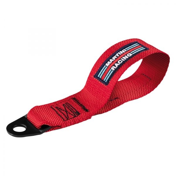 Sparco Tow Hook FIA Martini Racing Red Strap Lightweight Universal 01637MRRS