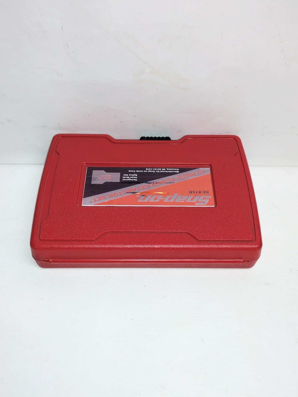 Snap-on Empty Case 15 Pc Screw Extractor Set (Hex Head Multi Spline) REX15B
